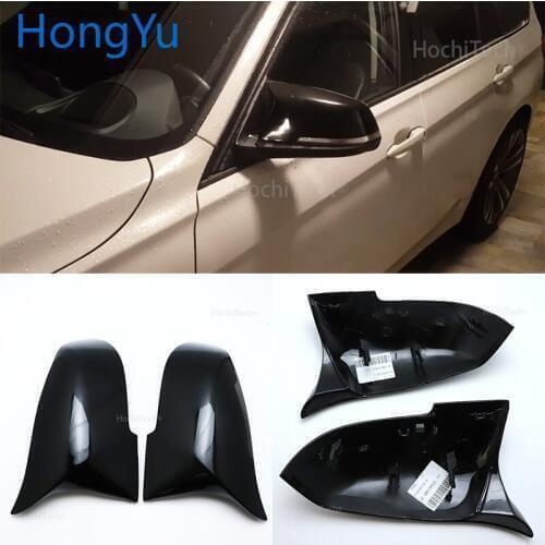 For BMW 3 Series GT 3GT F34 2013-2018 Replace the original car mirror cover M3 M4 appearance bright black mirror cover