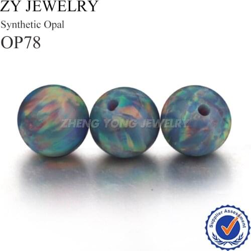 Hot sale 2~12mm OP78 ynthetic Opal Stone Bead/beads Hot Sale Full Drilled Round Ball Opal Beads For DIY Jewelry Making