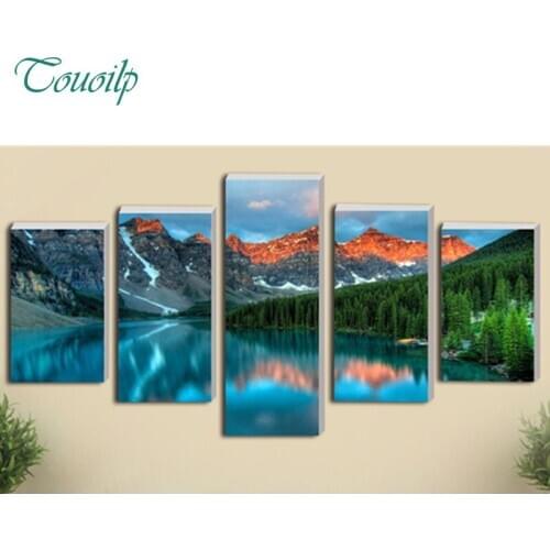 Full Square&round drill 5D DIY Diamond embroidery Snow Mountain Diamond Painting Cross Stitch Rhinestone Mosaic decor gift