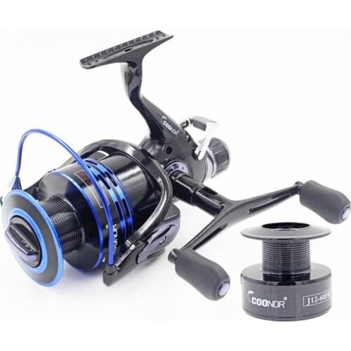 J12-4000-6000 pre post-loading spinning fishing reel bait double line cup seaknight carp gear ratio 5.1:1 5.5:1 reel handle