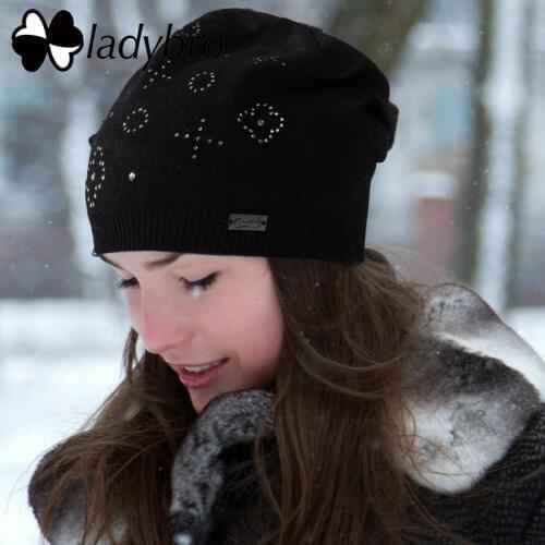 Женские вязаные шапки Ladybro China At AliExpress