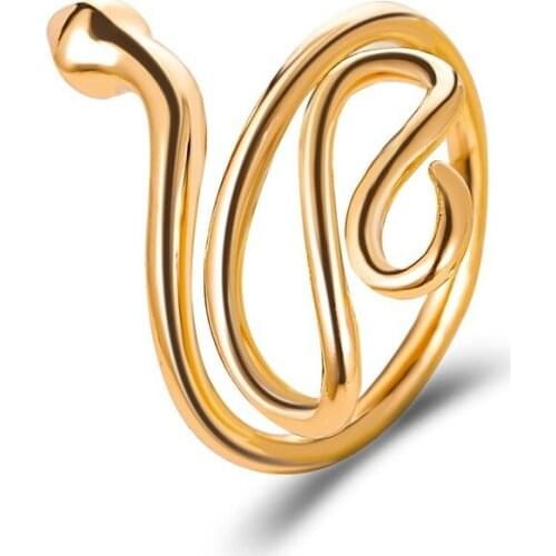 Fashion Cool Snake Ring for Women Animal Adjustable Ring Gift