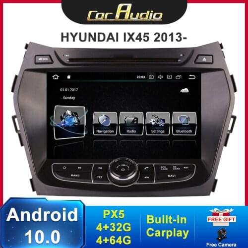 8“ HD IPS Car DVD Radio 2 Din Android 10.0 Car Multimedia player for Hyundai GPS IX45 2013 2014 2015 Car Stereo Autoradio 8core