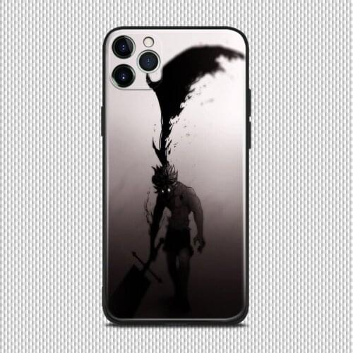 Black clover Astas Devil anime For iPhone se 6 6s 7 8 plus x xr xs 11 pro max soft silicone phone case cover shell