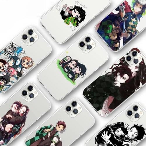 Demon Slayer 0356 Phone Case Transparent for iPhone Samsung S 11 12 6 7 8 9 10 20 Pro X XS Max XR Plus lite Clear mobile bag