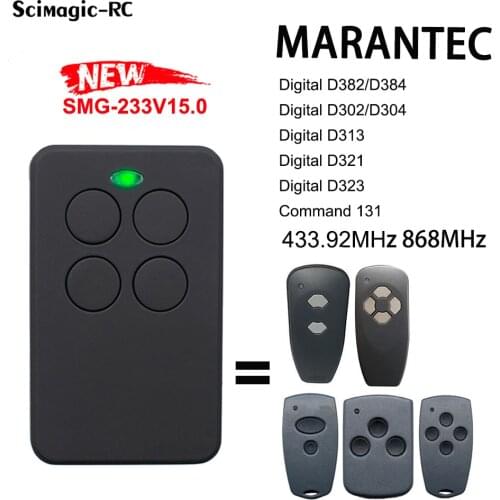 868MHz Duplicator Clone Marantec Digital D382 D384 D302 D304 D313 D321 D323 868 Garage Door Remote Control Gate Opener 868.35mhz