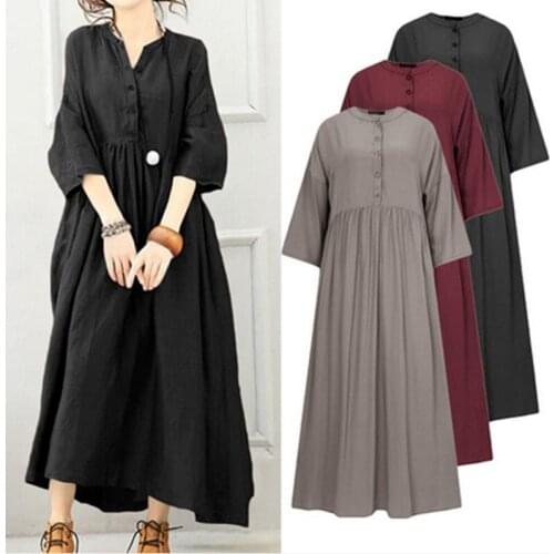 Ramadan Turkey India Muslim Dress Solid Eid Abaya Duabi Arabic Vestidos Moroccon Kaftan Islamic Clothing Jilbab Gown Robe 2021