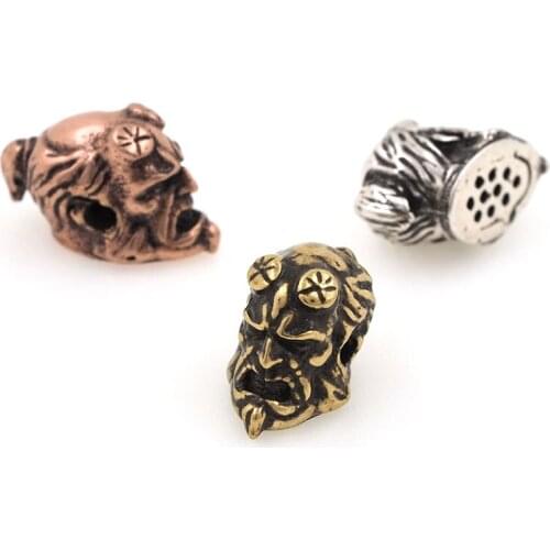 Retro Hellboy Beads Charm, DIY Bracelet Necklace Making Supplies 8x10x14MM