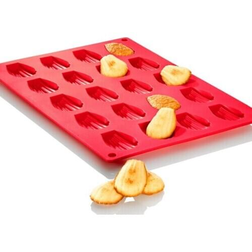 Shell cake pan Silicone Savarin Cake Mold LFGB Approved Pudding Chocolate Bakeware Mini Mould shell cake mold