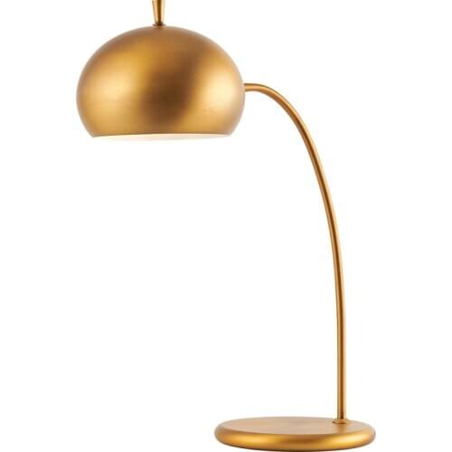 Nordic Brass Retro Table Lamp Led Living Room Table Light Study Reading Lamp Coffee Shop Bedside Lamp Home Decor Light Fixtures