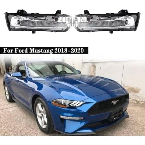 LED DRL fog lights Lamp For Ford Mustang 2018-2020 Turn Signal Light headlights (US Version) Front CAR accessories