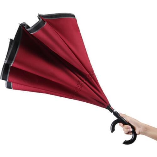 [TB03]Umbrella reverse umbrella men and women double-layer free-standing automatic folding reflexed German car with long handle