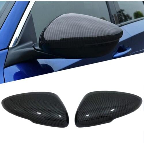 Carbon fiber Car Rearview Mirror Cover Side Wing Cap Shell Trim Exterior Chromium Styling For Honda Accord 10th 2018 Accessories