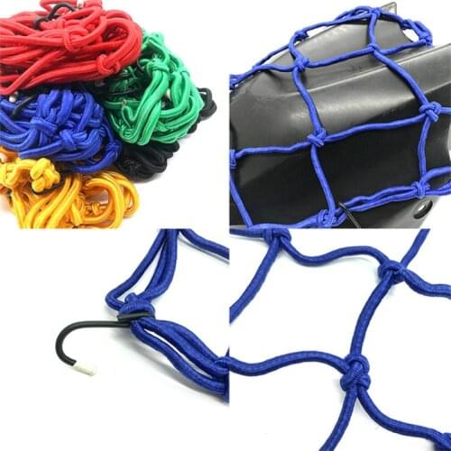 Universal Bungee Cargo Net Motorbike Helmet Mesh Storage Motorcycle Helmet Bungee Luggage Hold Down Storage Cargo Organiser Nets