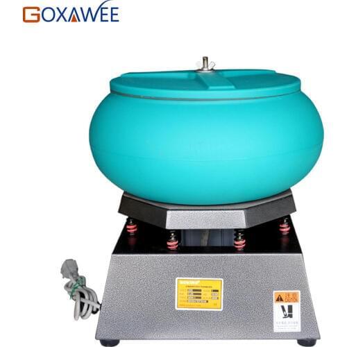 GOXAWEE 17" Vibratory Polishing Machine Vibratory Rock Tumbling Polishing Grinding Finishing Tools For Jewelry Tools Equipment