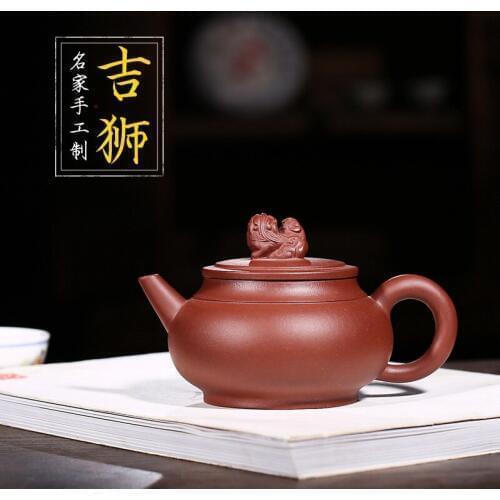 Yixing manufacturers selling craft custom model auspicious lion masters hand pot of mixed batch of the teapot