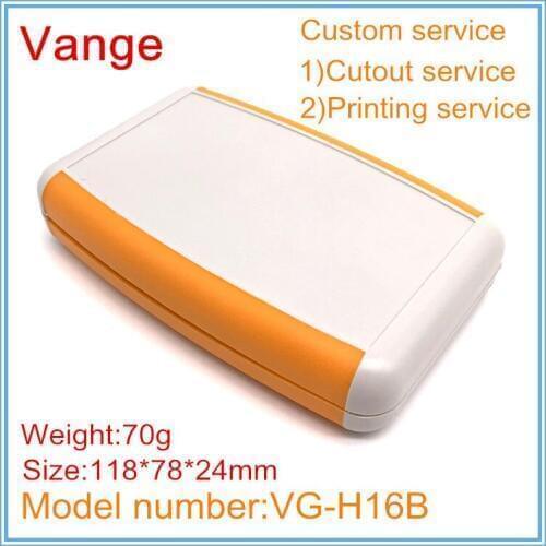 1pcs/lot electronic project boxes IP54 ABS plastic instrument housing with battery holder for remote control PCB 118*78*24mm