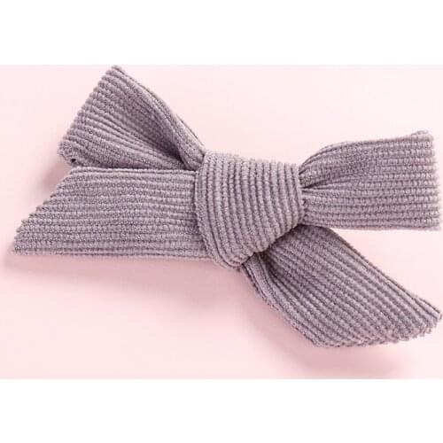 1PC Fashion Handmade Corduroy Cotton Bows Hair Clips Cute Knotbows Hairpins For Girls Baby Girls Hair Barrettes Hair Accessories