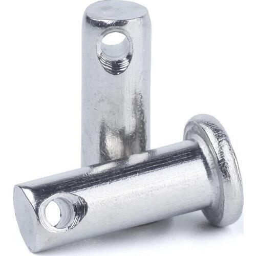 10pcs/lot M3 M4 M5 M6 M8 GB882 Dowel Pin Flat Head Cylindrical Pin With Hole 304 Stainless Steel HW182