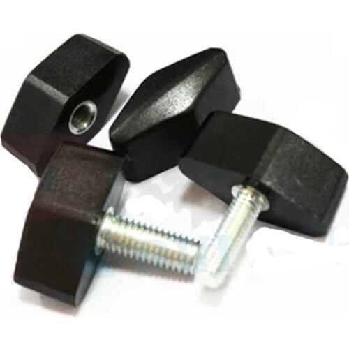 2Pcs M8 Type Plastic head Hand screws bakelite One word handle diamond Knob Screw bolt Length 16mm-50mm