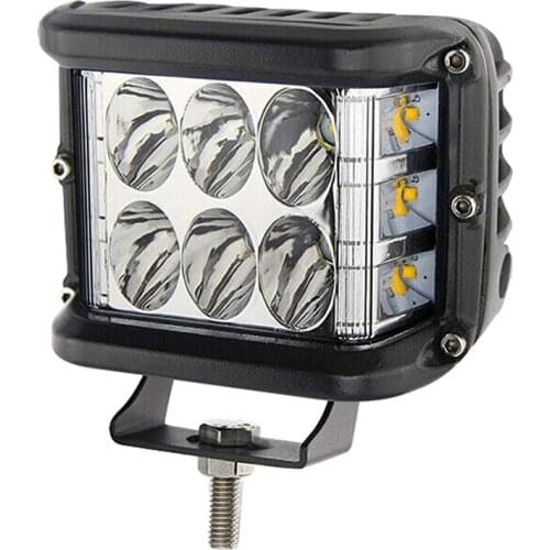 4Inch Dual Side Shooter Off Road Strobe Light Bar LED Work Lights Fog Light for Truck Trailer Boat SUV RV