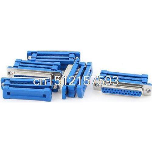 5 Pcs Parallel Port DB25 25-Pin Female IDC Connector Flat Cable Adapter