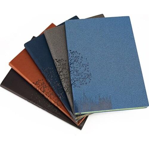 A5 B5 Leather Notebook Diary Notepad Sketchbook Traveler Journal Planner Agenda Organizer Stationery School Office Supplies