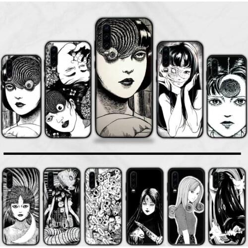 Junji Ito Tees Horror Phone Case For Huawei P9 P10 P20 P30 Pro Lite smart Mate 10 Lite 20 Y5 Y6 Y7 2018 2019