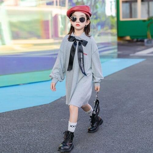 8 10 years Girls Cartoon Print Long Tops Spring Autumn Fashion Teen Girls Sweatshirt