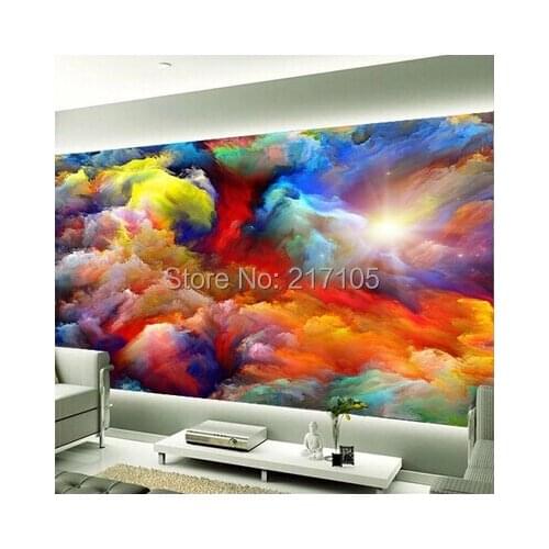 Custom wallpaper sky clouds wall backdrop for the living room bedroom Ceiling fresco waterproof vinyl wallpaper 3D wallpaper