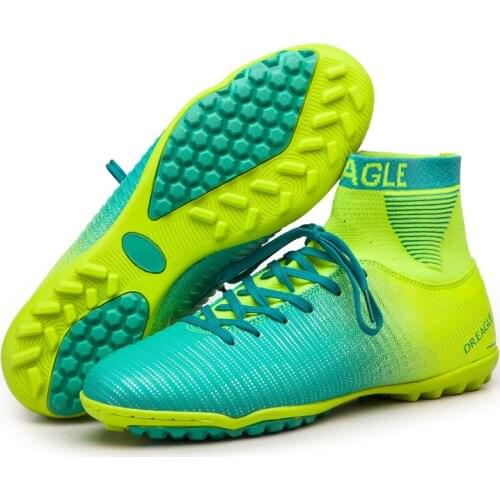 Rolibba Soccer Cleats TF Men High Ankle Superfly Football Boots Profrssional Outdoor Mens And Kids Training Sock Cleats