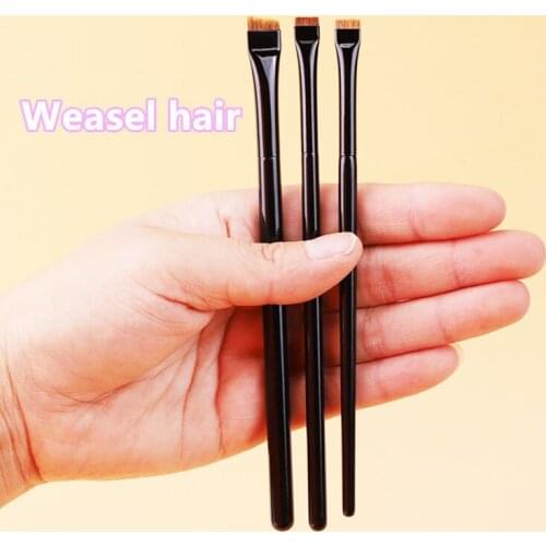 Eyeliner Brush Angled Fine Eyeliner Brush Eyebrow Makeup Brush Precision Flat Eyeliner Brush Liner Liquid Gel Makeup Tool