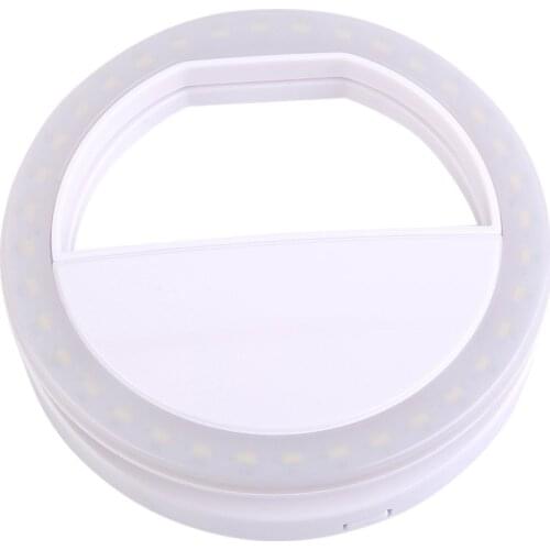 Mobile Phone Clip Selfie LED Auto Flash For Cell Phone Smartphone Round Portable Selfie Flashlight Mini Camera Flashlight