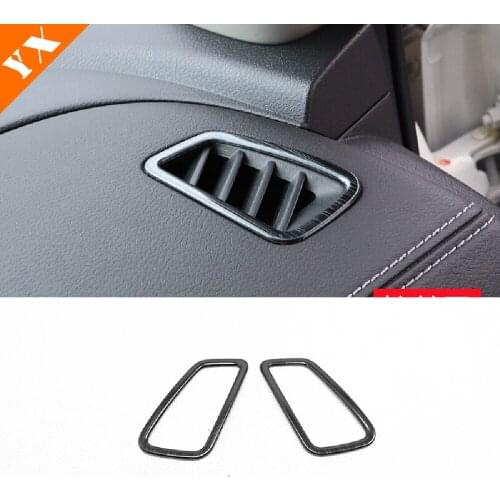 For Nissan Sentra 2020 Car Dashboard Front Small Air Conditioner Outlet Cover Trim Car Styling Accessories Stainless Steel 2pcs