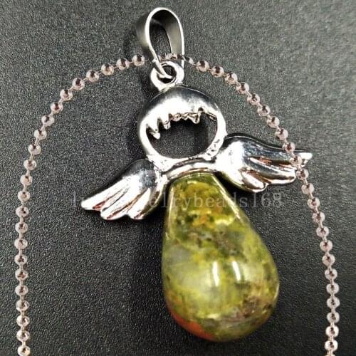 Free Shipping Women Fashion Jewelry Unikate Water Drop Art Necklace With Chain 1pcs C5530n