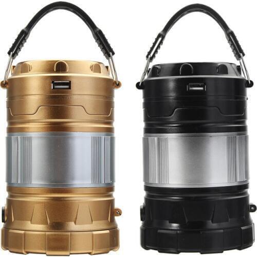 Rechargeable LED Portable Lantern Torch Collapsible Tent Lamp Flashlight Waterproof Outdoor Camping Hiking Light Powered