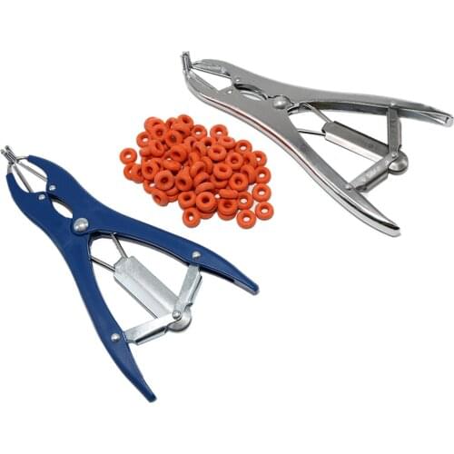 1Set Goat Castrate Emasculate Pliers Tail Cut Pig Sheep Lamb Forcep Clamps Cutter Cutting Device Castration Veterinary Equipment