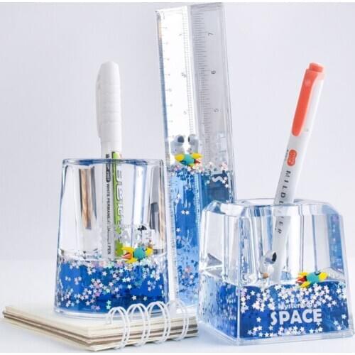 Astronaut Suspension Space Pen Home Decore Decorations Accessories Holder Ruler Starry Sky Gift Cute Cartoon Anime