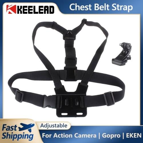 Adjustable Chest Belt Strap Chest Mount Harness for GoPro HD Hero 4 3 1 2 SJ4000 SJ5000 Sport Action Camera Accessories Black