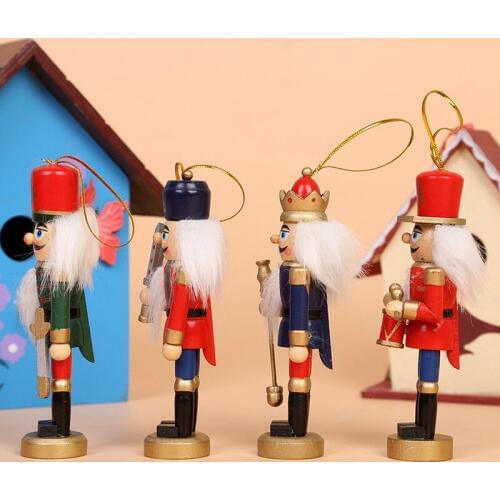 Christmas Ornaments Christmas Wooden Craft Kids Gifts Toys Christmas Tree Decorations Pendant Novelty New Year Drop Ornaments