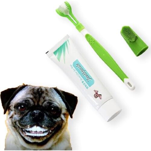 Dog Pet Toothbrush Things Goods Toothpaste Dental Silicone Teeth Accessories Supplies For Stone Clean Care Washing Dogs Cats