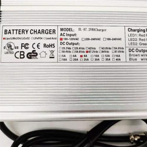 USA Standard 67.2V 8A Fast Charger for Dualtron Electric Scooter