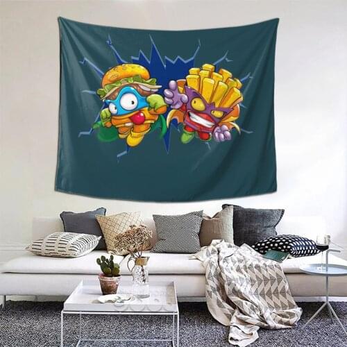 Kaboom Squadatron Super Zing Tapestry Hot Game Kawaii Tapestry Wall Bedspread Bohemian Hanging Blankets For Living Room