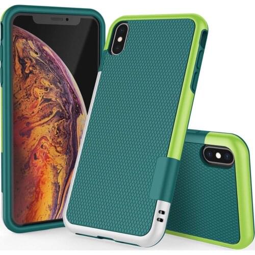 Heavy Duty Hybrid Impact Shockproof Armor Rugged Case for iPhone X XS Max XR 7 8 Plus Hard PC+Soft TPU Card Slots Back Cover
