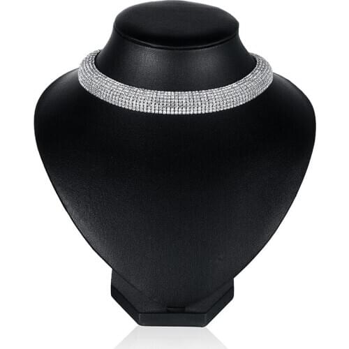 H93318Fashion accessories jewelry exquisite necklaces girls party essentials Rhinestone necklace Wedding Supplies