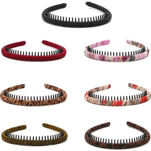 1Pc/lot Korean Version High Quality Cloth Wrap Headband with Teeth Kids Girls Hair Hoop Headdress For DIY Jewelry Accessories