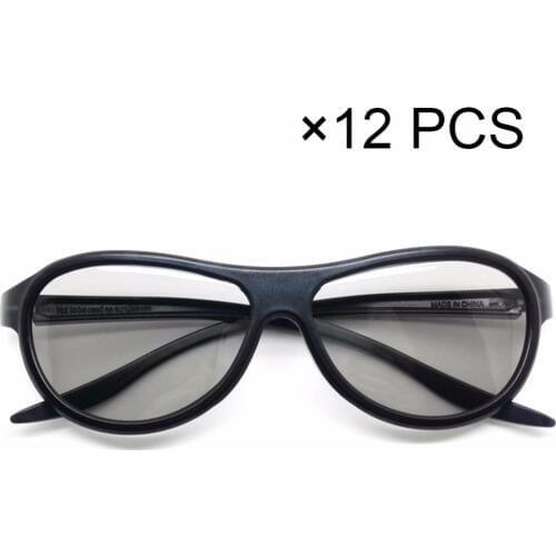 12 pcs Replacement AG-F310 3D Glasses Polarized Passive Glasses For LG TCL Samsung SONY Konka reald 3D Cinema TV computer