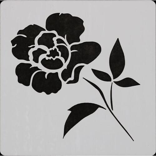 13*13 flower pvc Layering Stencils for DIY Scrapbooking/photo album Decorative Embossing DIY Paper Cards Crafts