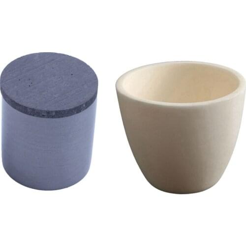 1X 30Ml Alu 99% Conical Corundum Crucible Melting Furnace Crucible & 1X High Purity Graphite Casting Melting Crucible