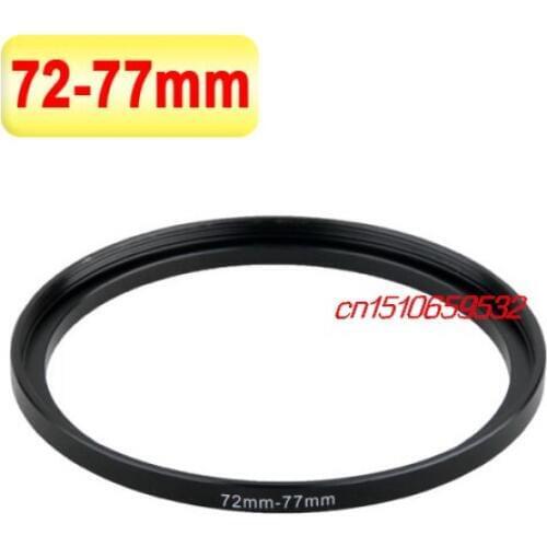 2pcs Sale Black Metal 72mm-77mm 72-77mm 72 to 77 Step Up Filter Ring Adapter